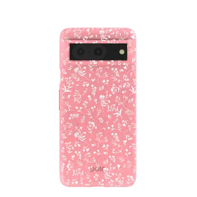 Bubblegum Pink Dreamy Meadow Google Pixel 8 Case