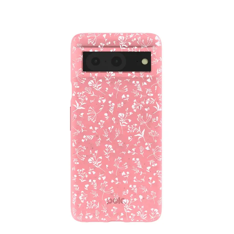 Bubblegum Pink Dreamy Meadow Google Pixel 8 Case