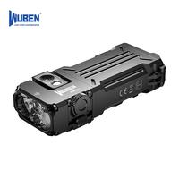 WUBEN X2Pro Rechargeable RGB Portable Outdoor Flashlight, EDC Light – 1500 Lumens, Magnetic Pocket Flashlight with Spot & F...