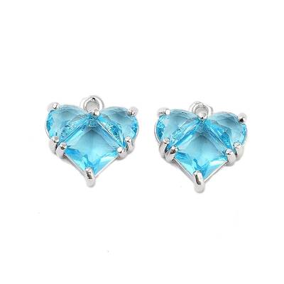 Brass Pave Cubic Zirconia Charms