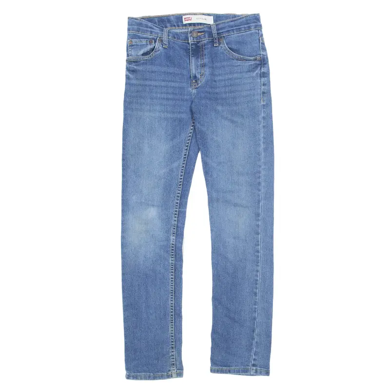 LEVI'S 511 Jeans Blue Denim Slim Skinny Stone Wash Boys W26 L27