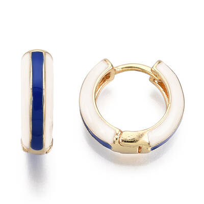 Brass Huggie Hoop Earrings