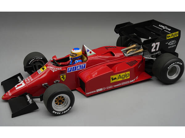 Ferrari 126 C4-M2 #27 Michele Alboreto 2nd Place Formula One F1 European GP (1984) with Driver Mythos Series Limited Edition ...