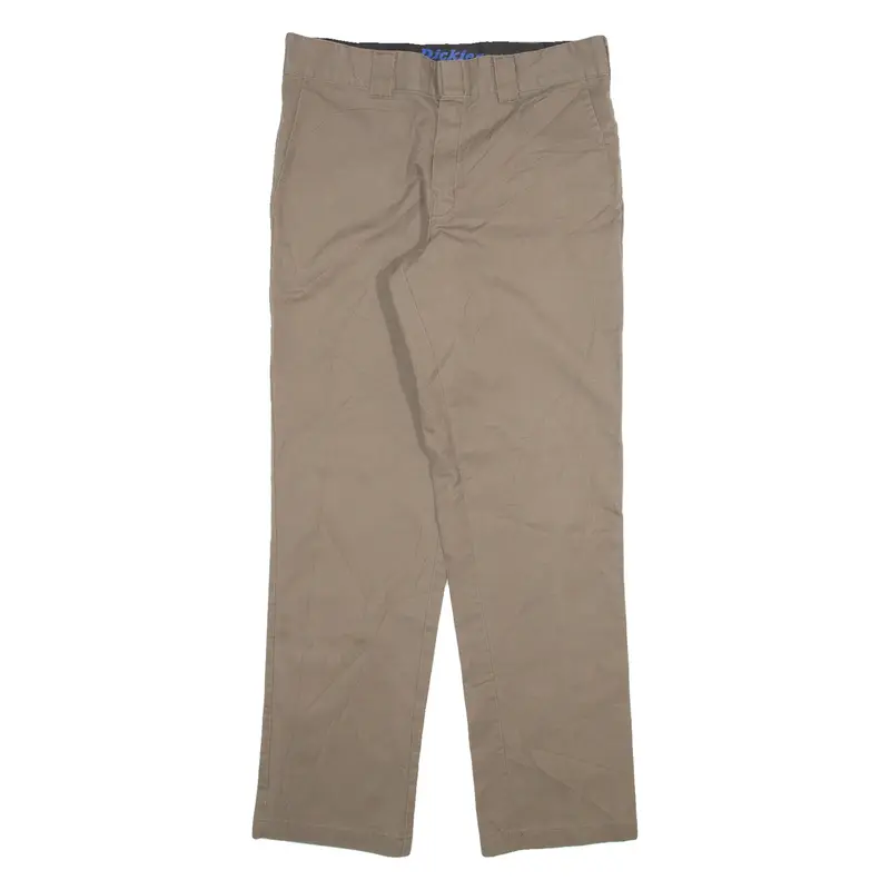 DICKIES Mens Trousers Grey Slim Straight W32 L32