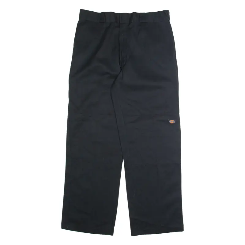 DICKIES Chino Mens Trousers Black Relaxed Straight W36 L32