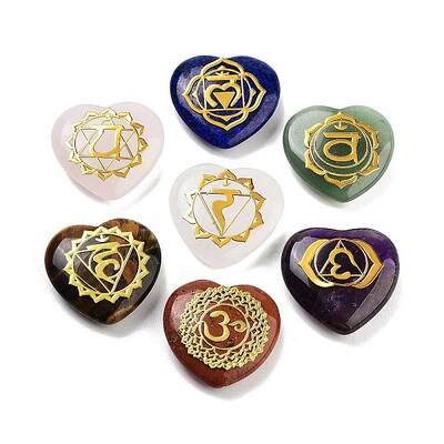 7 Chakra Natural Gemstone Ornaments