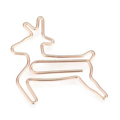 Christmas Reindeer/Stag Shape Iron Paper Clips