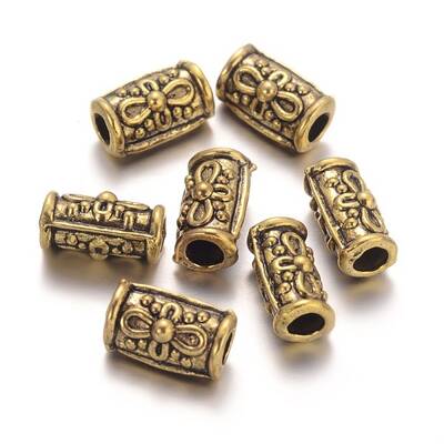 Barrel Tibetan Style Beads