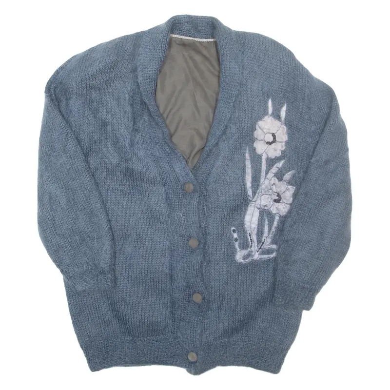 Womens Jacket Blue Floral L