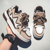 The trend of men's shoes young men's thick soles low top board shoes men's non-slip wear-resistant casual shoes Runner Chunky...