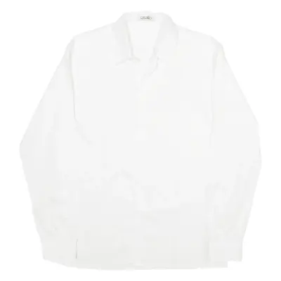 CAVALLO Shirt White Striped Long Sleeve Mens M