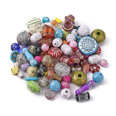 Plated Acrylic Beads