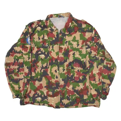 Mens Military Jacket Green Camouflage XL