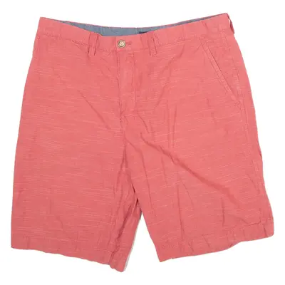 TOMMY HILFIGER Mens Workwear Shorts Red L W36