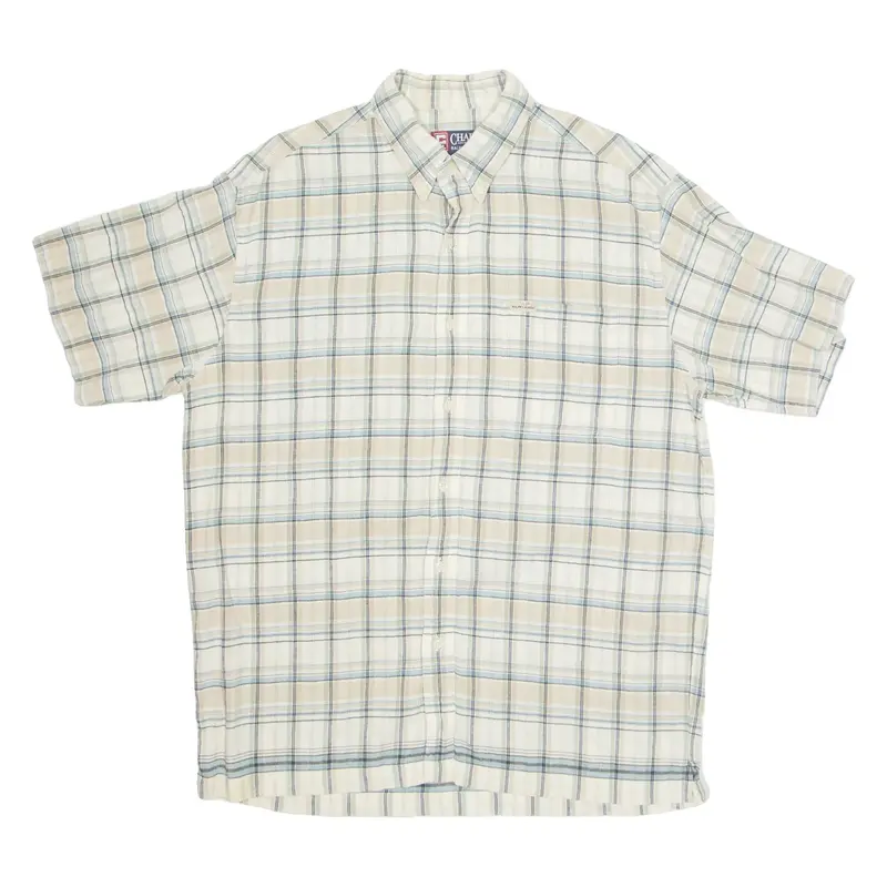 CHAPS RALPH LAUREN Mens Shirt Beige Check L