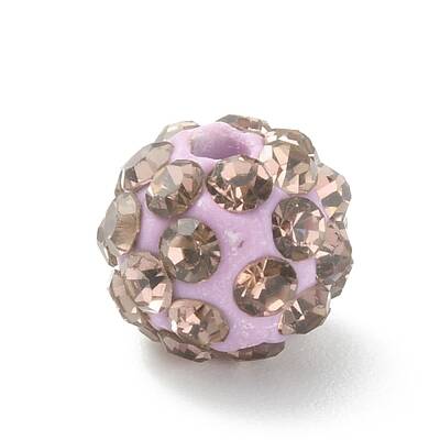 Rhinestone Pave Disco Ball Beads