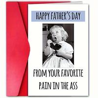Happy Father's Day Card with Envelope, 1 Count Funny Greeting Card for Father, Stepfather, Husband, Uncle, Grandfather, Son, ...