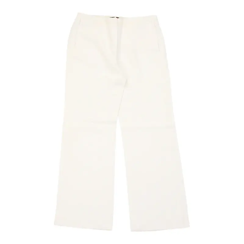Kenzo Trousers - 32W UK 12 White Cotton | Size: UK 12