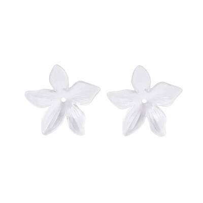 Transparent Acrylic Bead Caps