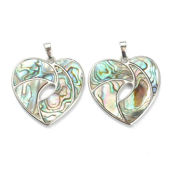 Natural Paua Shell Pendants