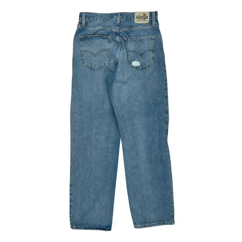 Silver Tab '94 Baggy Levis Jeans - 28W UK 8 Blue Cotton