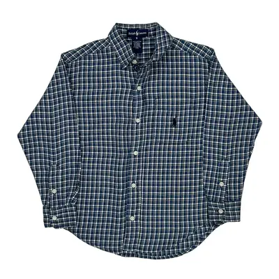 Age 4 Ralph Lauren Shirt - Small Blue Cotton