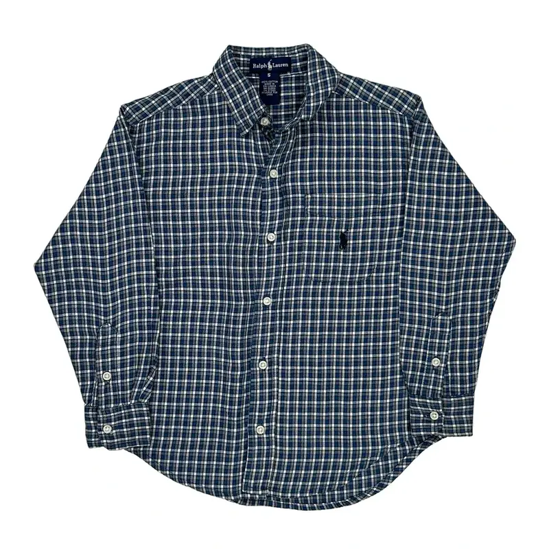 Age 4 Ralph Lauren Shirt - Small Blue Cotton