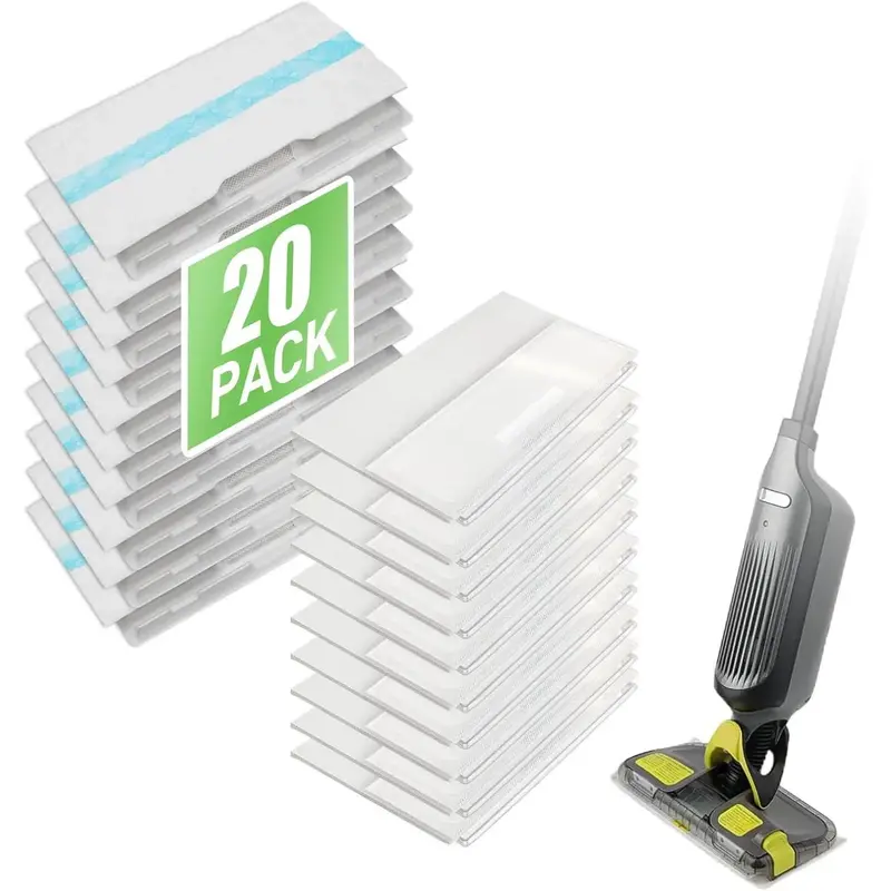 20 Pack for Shark VACMOP Disposable Hard Floor Vacuum and Mop Pad Refills for Shark Vacmop Pro VM252 VM250 VM200, Part VMP30