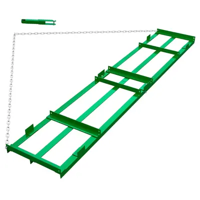 YITAMOTOR® 8 Ft Drag Harrow Driveway Grader Landscape Power Rake for ATV, UTV, Tractor, Mower Tow Behind Yard Lawn Leveling ...