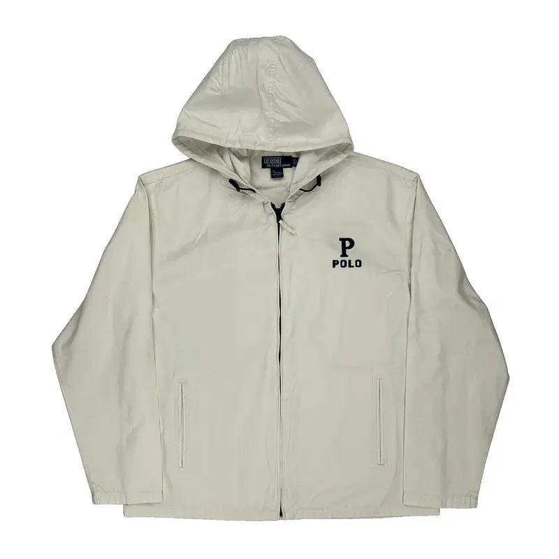 Polo By Ralph Lauren Jacket - Large Cream Cotton