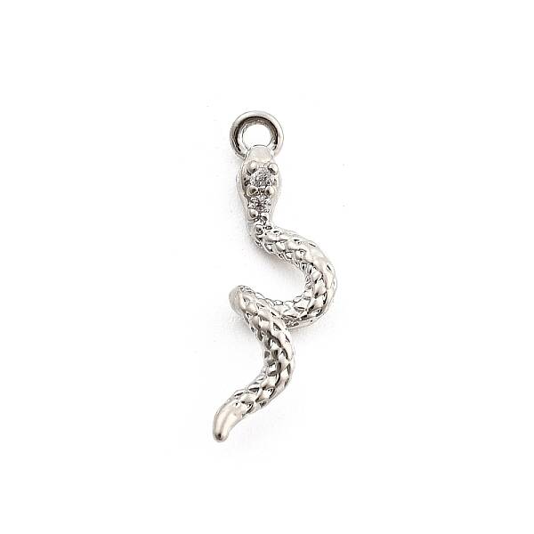 Brass Micro Pave Cubic Zirconia Pendants