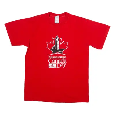 GILDAN Womens T-Shirt Red M