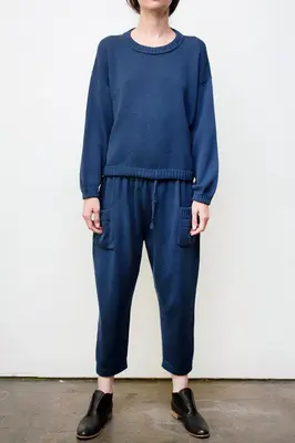 mimi hand knit suit - blue | Size: medium