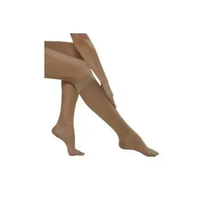 Short sock in medialast with beige toe, medium size