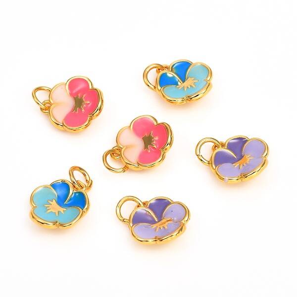 Brass Enamel Charms