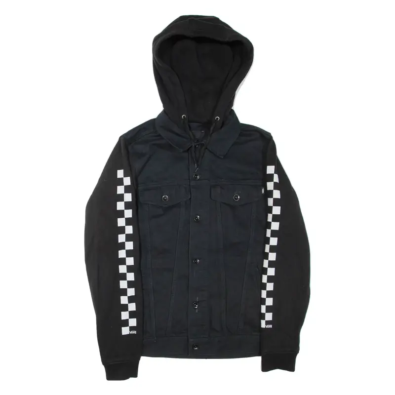 VANS Mens Jacket Black Hooded S