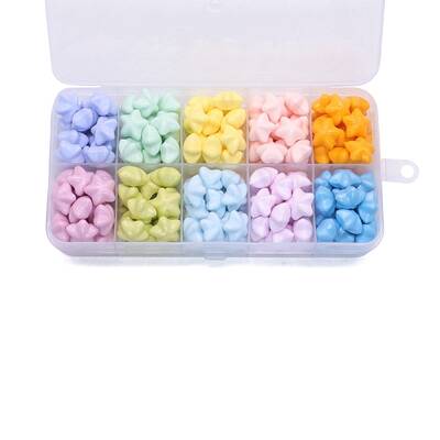 10 Grids 10 Colors Wax Granule Set