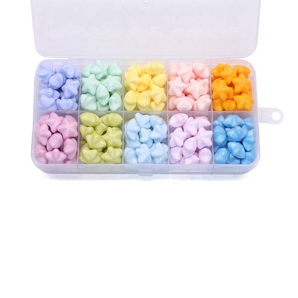 10 Grids 10 Colors Wax Granule Set