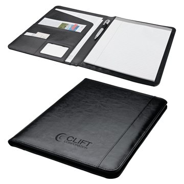 13 Custom Foggia Letter Size Folio - Leatherette & Multi-Pocket