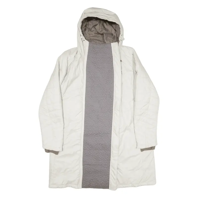 JACK WOLFSKIN Insulated Puffer Coat White Womens UK 18