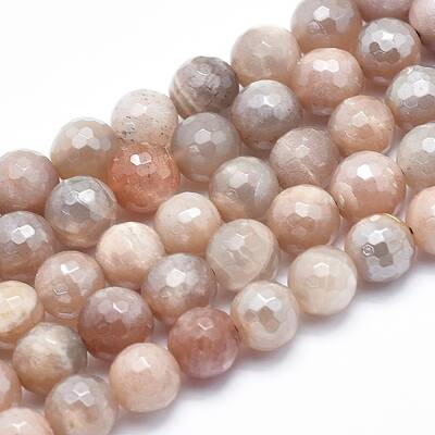 Electroplate Natural Sunstone Beads Strands