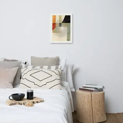 Geometric Symphony - Bold & Subtle Hues