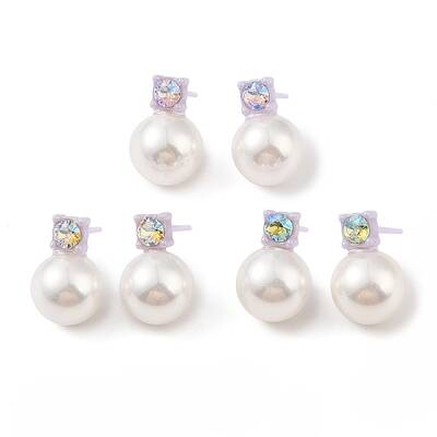 Hypoallergenic Bioceramics Zirconia Ceramic Stud Earrings