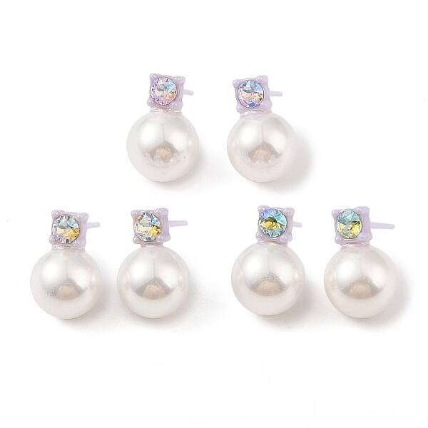 Hypoallergenic Bioceramics Zirconia Ceramic Stud Earrings