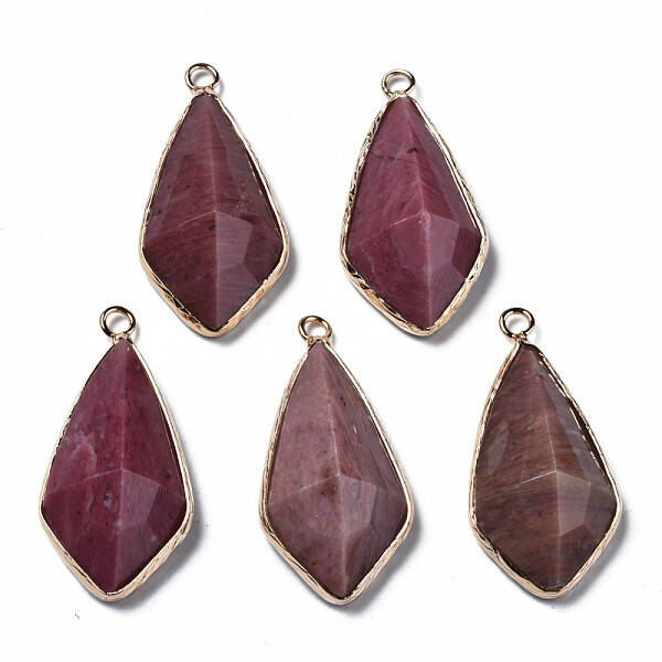Natural Rhodonite Charms