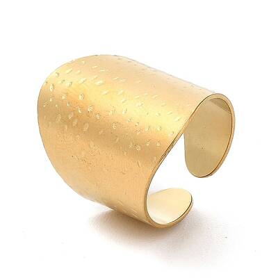 Ion Plating(IP) 304 Stainless Steel Open Cuff Ring
