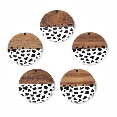 Resin & Walnut Wood Pendants