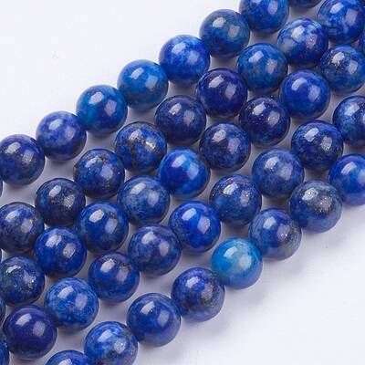 Natural Lapis Lazuli(Filled Color Glue) Beads Strands