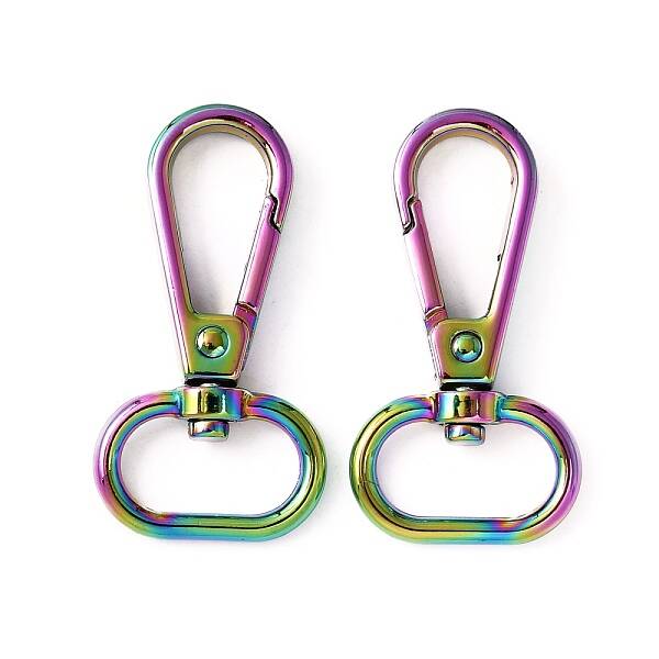 Rainbow Color Alloy Swivel Clasps