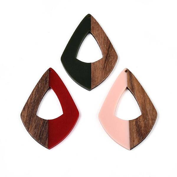 Resin & Walnut Wood Pendants